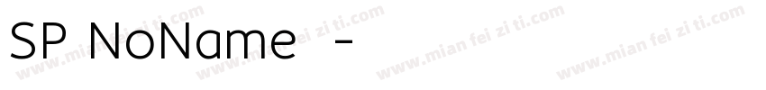 SP NoName下载字体转换